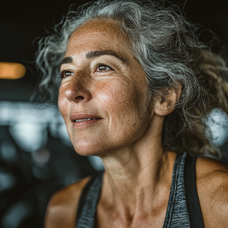 Adultos mayores practicando fitness